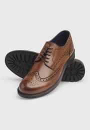 Walnut Wheat Tan Wingtip Brogue Gibson Shoe