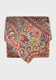 Pure Silk Ivory Paisley Jacquard Tie