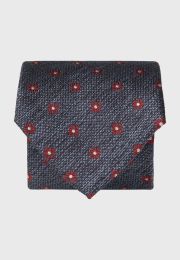 Blue Textured Geo Tie