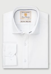 Regular and Tailored Fit White Single and Double Cuff Shirt