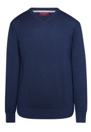 Boston Navy V-neck Sweater