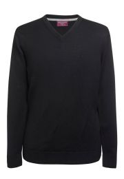 Boston Black V-neck Sweater