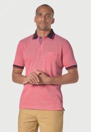 Bowrey Pure Cotton Rose Melange Pique Polo Shirt