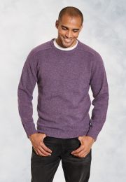 Charlbury Heather Lambswool Crew Neck Sweater