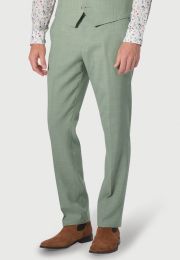 Tailored Fit Constable Sage Linen Mix Suit Pants