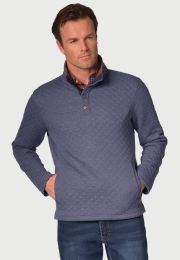 Dawson Airforce Pure Cotton Quilted Sweatshirt