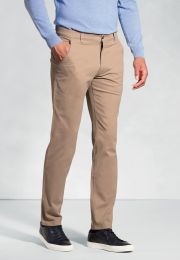 Regular Fit Denver Sand Cotton Stretch Chinos