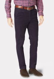 Tailored Fit Finningley Grape Corduroy Pants