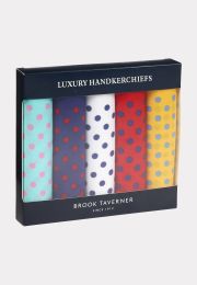 Pure Cotton Bandana Hankies Pack of 5