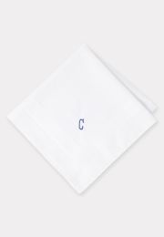 Pure Cotton Initial C Hankies x 3