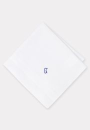 Pure Cotton Initial G Hankies x 3