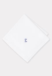 Pure Cotton Initial E Hankies x 3