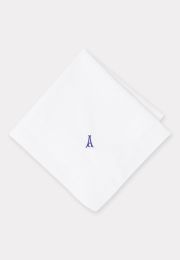 Pure Cotton Initial A Hankies x 3