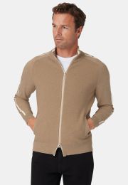 Marvin Sand 14 Gauge Zip Through Cardigan