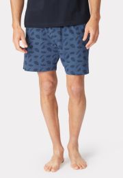 Masham Print Design Jersey Lounge Shorts