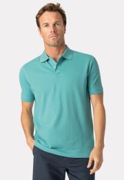 Milford Pure Cotton Pique Opal Polo Shirt