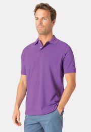 Milford Pure Cotton Pique Heather Polo Shirt