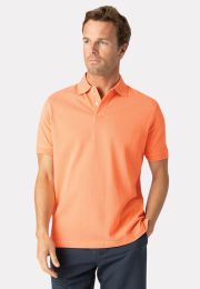 Milford Pure Cotton Pique Apricot Polo Shirt