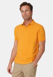 Milford Pure Cotton Pique Sunflower Polo Shirt