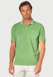 Milton Cotton Rich Apple Terry Towelling Polo Shirt