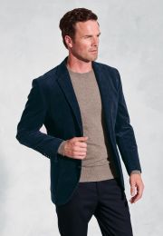 Tailored Fit Moore Navy Corduroy Sports Coat