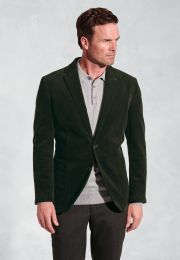 Tailored Fit Moore Forest Green Corduroy Sports Coat