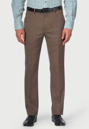 Regular Fit Olney Caramel Flannel Pants