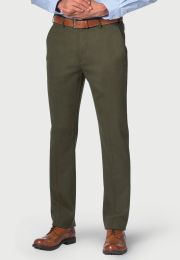 Tailored Olney Olive Flannel Pants