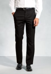 Regular Fit Olney Black Flannel Pants