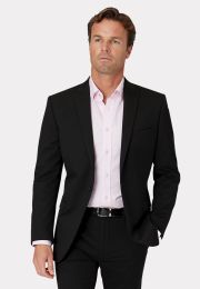 Tailored Fit Pegasus Black Washable Suit Jacket