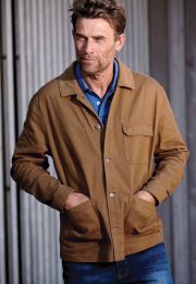 Steele Caramel Cotton Utility Jacket