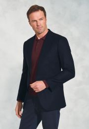 Tailored Fit Zane Navy Cashmere Blend Sports Coat