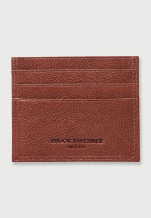 Leather Tan RFID Credit Card Holder