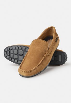 Cognac Suede Moccasin