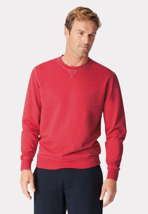 Bath Garment Washed Crew Neck Sweatshirt