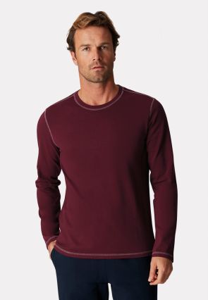 Bristol Garment Washed Crew Neck Long Sleeve T-Shirt