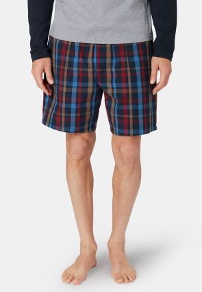 Holmfirth Grid Check Cotton Lounge Shorts