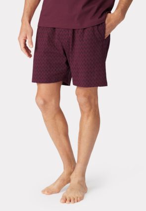 Masham Print Design Jersey Lounge Shorts