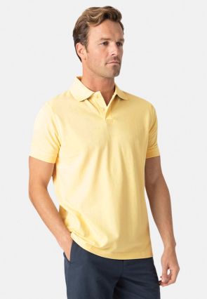 Milford Pure Cotton Pique Lemon Polo Shirt