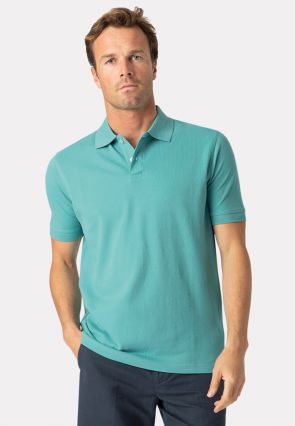 Milford Pure Cotton Pique Opal Polo Shirt