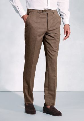 Regular Fit Olney Caramel Flannel Pants