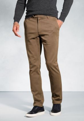 Regular Fit Seychelles  Sand Cotton Blend Twill Pants