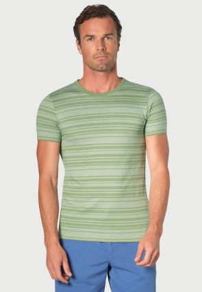 Willis Pure Cotton Apple Herringbone Hoop T-Shirt