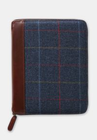 Blue Tweed Tablet Holder