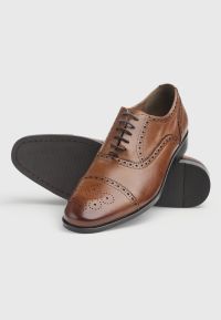 Sycamore Tan Toecap Brogue Oxford Shoe