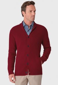 Browning Claret Shawl Collar Cardigan