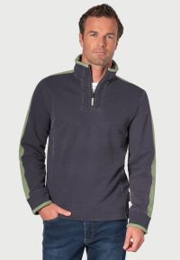 Cork Airforce Pure Cotton Zip Neck Sweatshirt