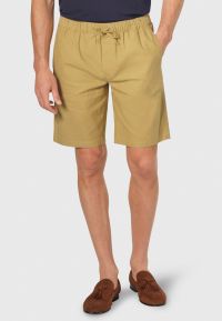 Cowdrey Sand Stretch Linen Drawcord Shorts