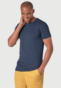 Hawkes Pure Cotton Jersey Navy T-Shirt