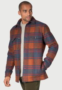 Hodder Caramel Check Fully Lined Overshirt